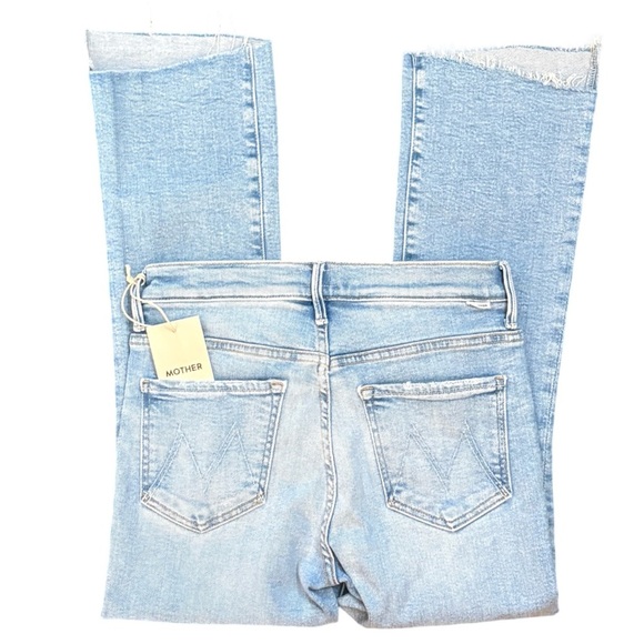 MOTHER The Insider Crop Step Fray Bootcut Jeans Limited Edition Wash Size 27 NEW - Picture 7 of 16